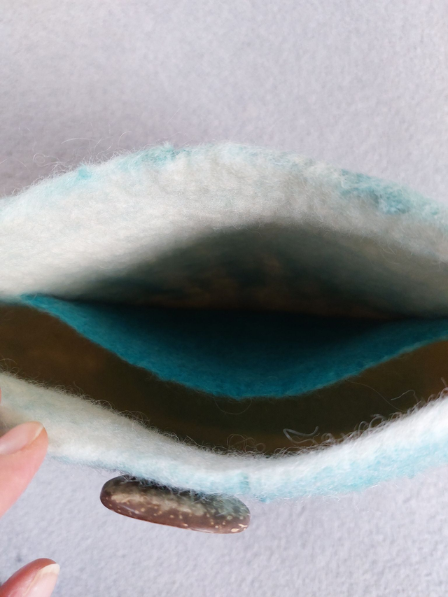 Large Norwegian Wool bag - top view